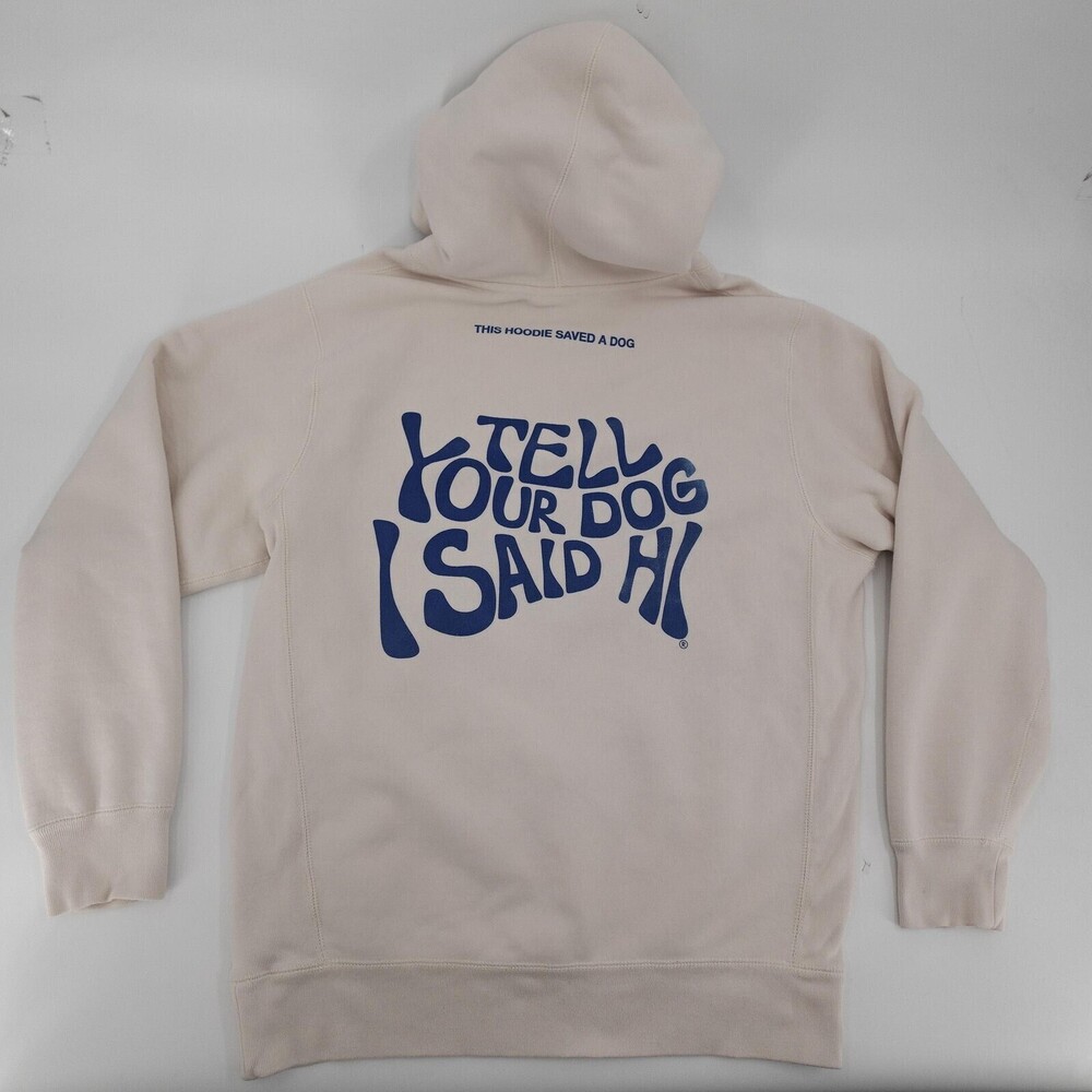 Independent Trading Company Hoodie Large Heavyweight Tell Your Dog Graphic